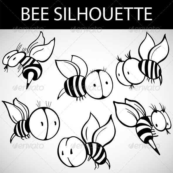 GraphicRiver Cartoon Bee 5891139 GraphicRiver Cartoon Bee 5891139