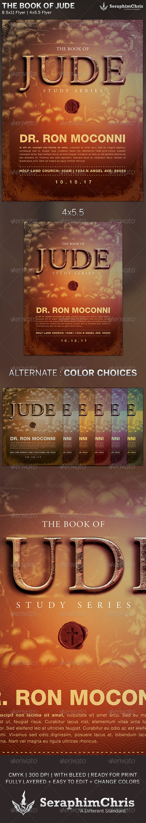 GraphicRiver The Book of Jude Church Flyer Template 5891277 GraphicRiver The Book of Jude Church Flyer Template 5891277