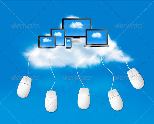 GraphicRiver Cloud Computing Concept Background with Mouses 5892110 GraphicRiver Cloud Computing Concept Background with Mouses 5892110