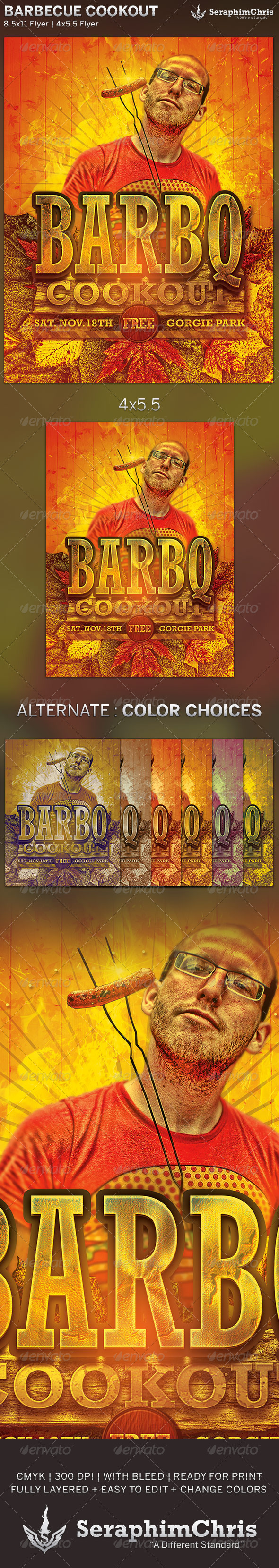 Barbecue Cookout: Event Flyer Template - Events Flyers