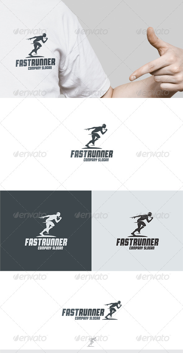 Fast Runner Logo - Humans Logo Templates