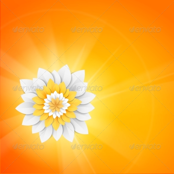 GraphicRiver Paper Flower Postcard 5893262 GraphicRiver Paper Flower Postcard 5893262