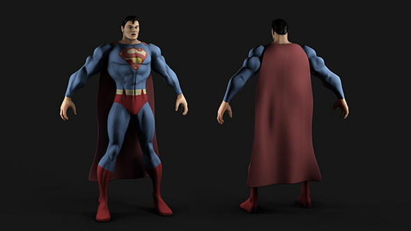 3DOcean Superman MP and HP Textured Model 5894894 3DOcean Superman MP and HP Textured Model 5894894