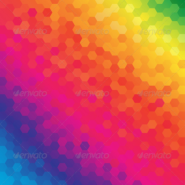 GraphicRiver Colorful Honeycomb Pattern Background 5895537 GraphicRiver Colorful Honeycomb Pattern Background 5895537