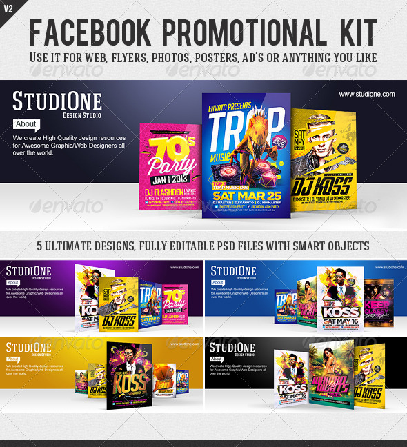GraphicRiver FB Promotional Kit V2 5896428 GraphicRiver FB Promotional Kit V2 5896428
