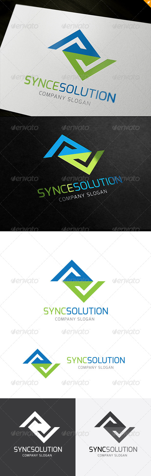 Synce Solution Logo - Letters Logo Templates