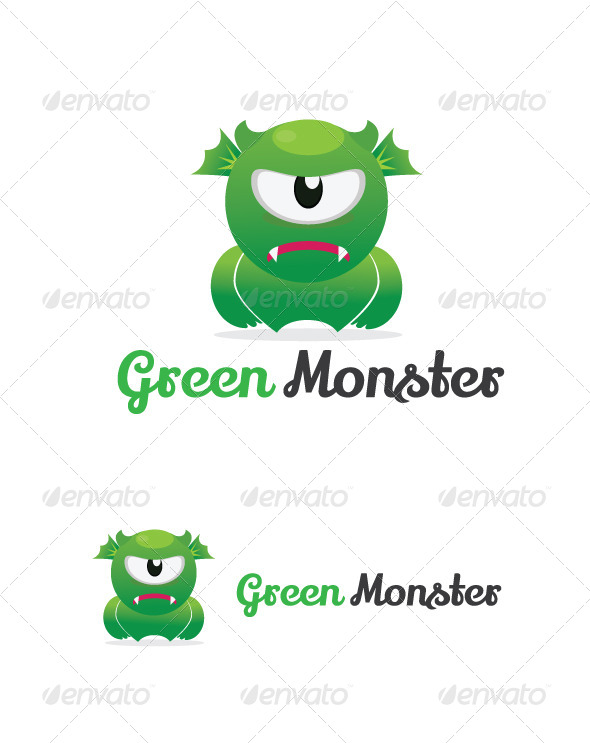 Green Monster - Humans Logo Templates