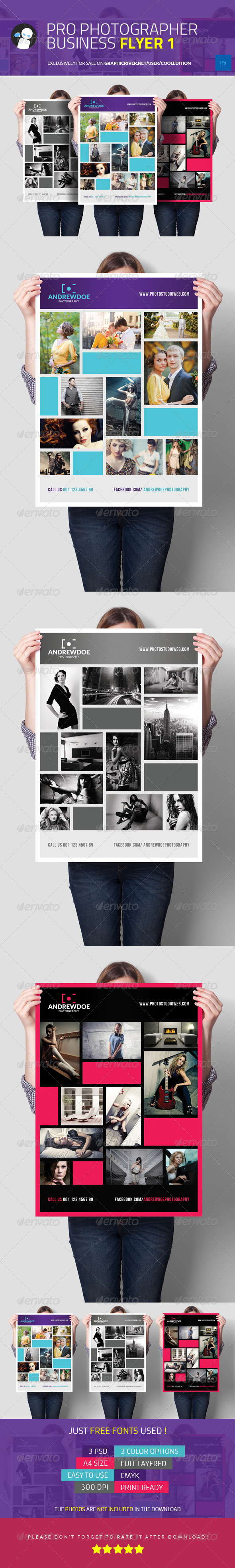 GraphicRiver Pro Photographer Business Flyer 5899458 GraphicRiver Pro Photographer Business Flyer 5899458