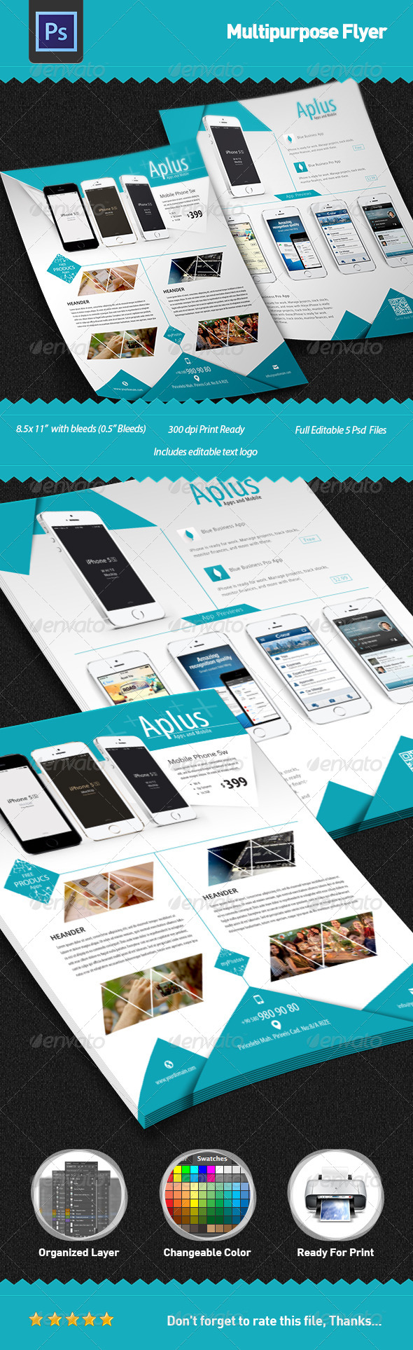 GraphicRiver Multipurpose Flyer 5899836 GraphicRiver Multipurpose Flyer 5899836