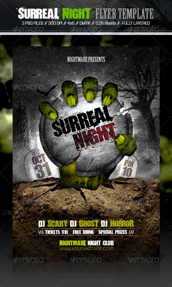 GraphicRiver Surreal Night Flyer Template 5900328 GraphicRiver Surreal Night Flyer Template 5900328