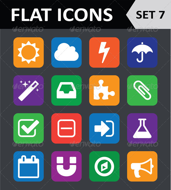 GraphicRiver Universal Colorful Flat Icons Set 7 5901799 GraphicRiver Universal Colorful Flat Icons Set 7 5901799