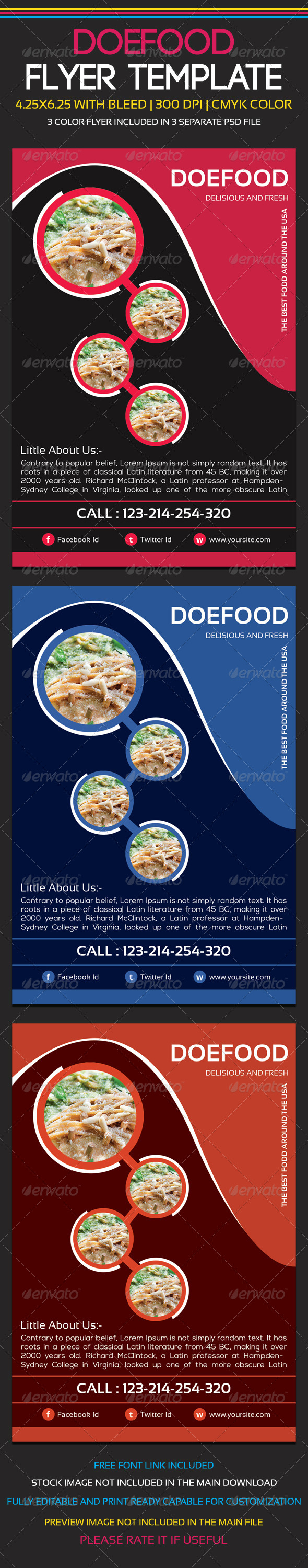 GraphicRiver Food Flyer Template 5903457 GraphicRiver Food Flyer Template 5903457