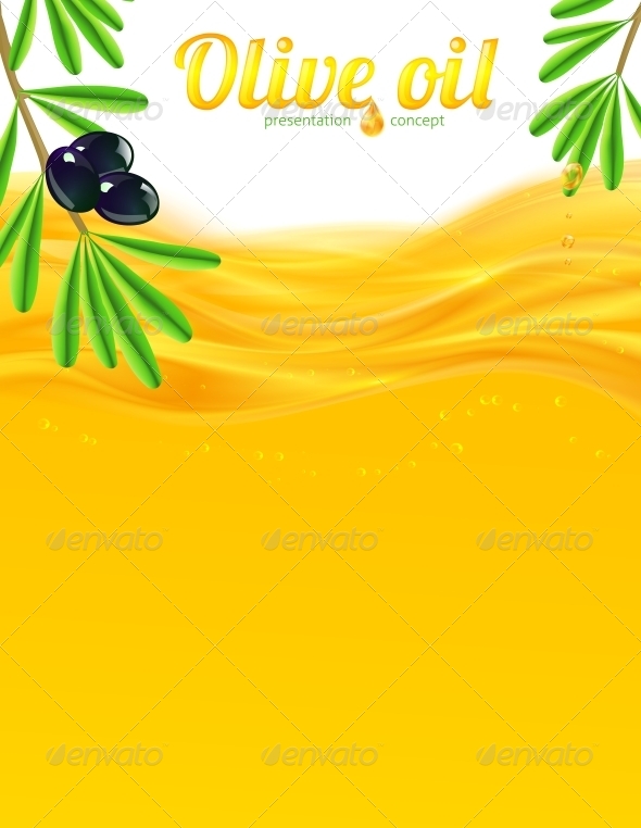 GraphicRiver Olive Oil and Branches Vector Background 5905339 GraphicRiver Olive Oil and Branches Vector Background 5905339