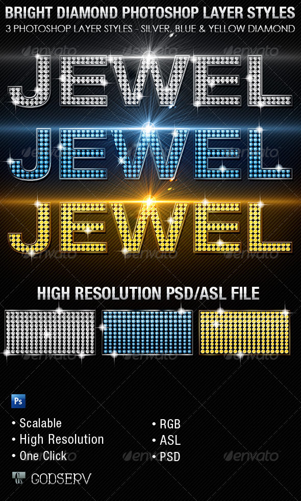 GraphicRiver Bright Diamond Photoshop Layer Styles 5909756 GraphicRiver Bright Diamond Photoshop Layer Styles 5909756