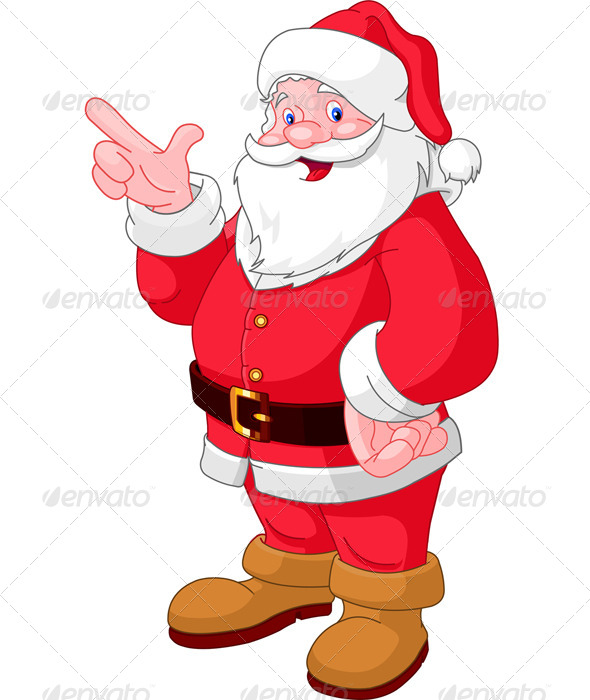 GraphicRiver Christmas Santa Pointing 5909784 GraphicRiver Christmas Santa Pointing 5909784