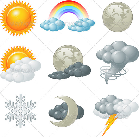 GraphicRiver Weather Icons 5911627 GraphicRiver Weather Icons 5911627