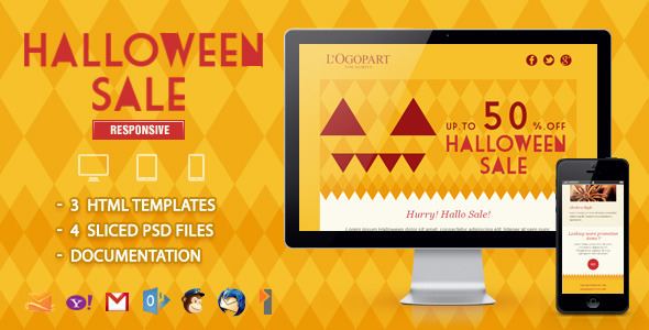 Halloween Sale - Responsive Email Template - Email Templates Marketing