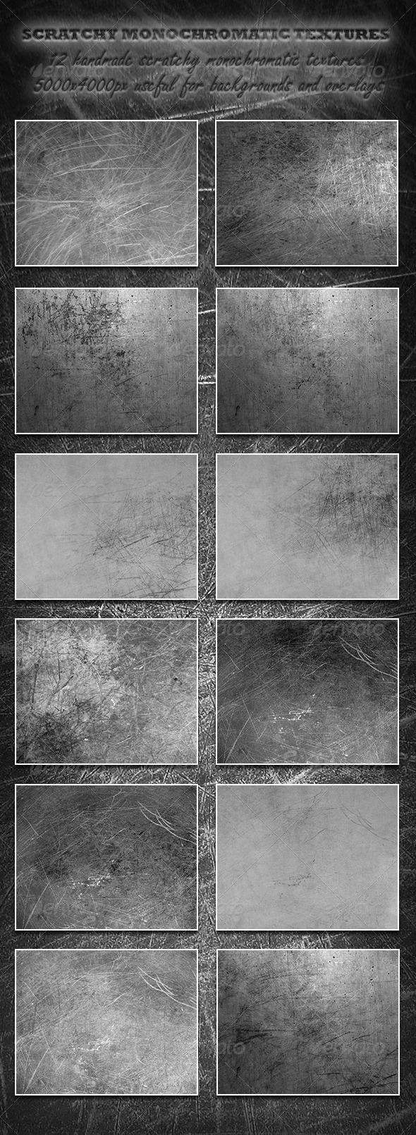GraphicRiver Scratchy Monochromatic Textures 5889805 GraphicRiver Scratchy Monochromatic Textures 5889805