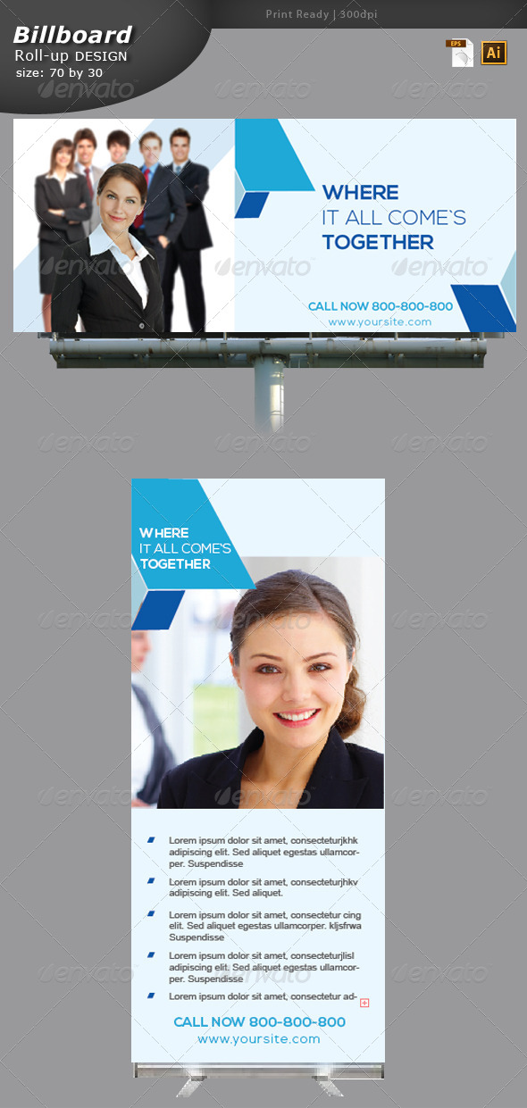 GraphicRiver Business Billboard and Roll-up Banner Design 5918531 GraphicRiver Business Billboard and Roll-up Banner Design 5918531