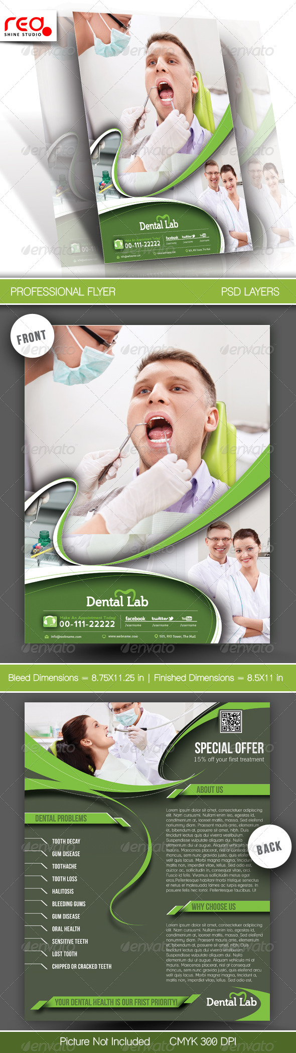 GraphicRiver Dental Flyer & Poster Template 5922291 GraphicRiver Dental Flyer & Poster Template 5922291