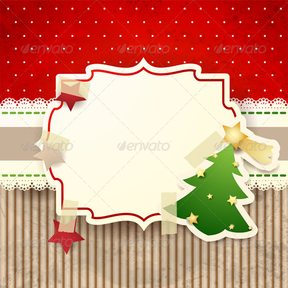 GraphicRiver Christmas Background with Paper Tree 5922824 GraphicRiver Christmas Background with Paper Tree 5922824