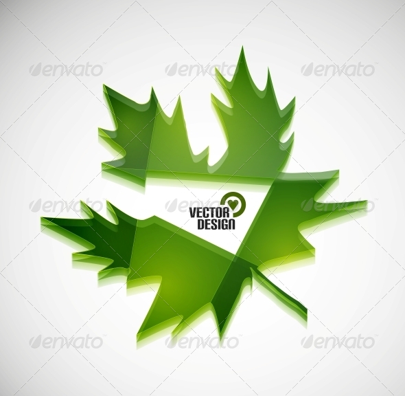 GraphicRiver Vector 3D Green Glossy Leaf 5923399 GraphicRiver Vector 3D Green Glossy Leaf 5923399