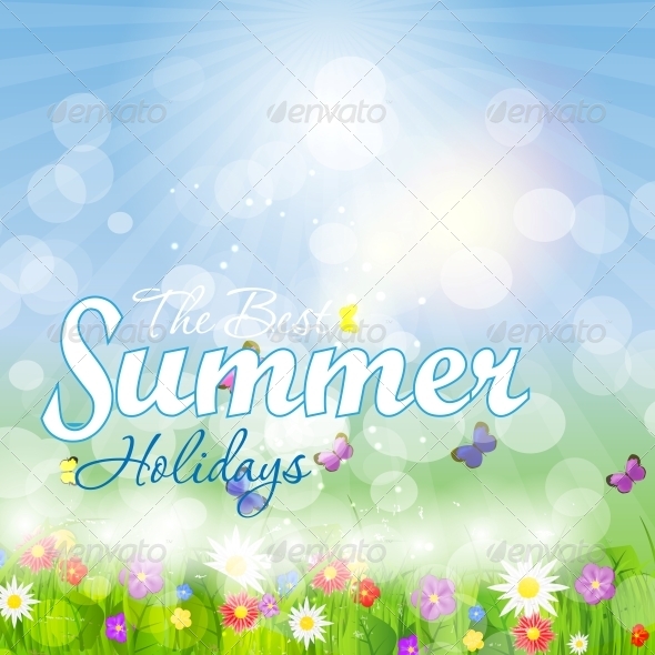 GraphicRiver Summer Holidays Vector Background 5934059 GraphicRiver Summer Holidays Vector Background 5934059