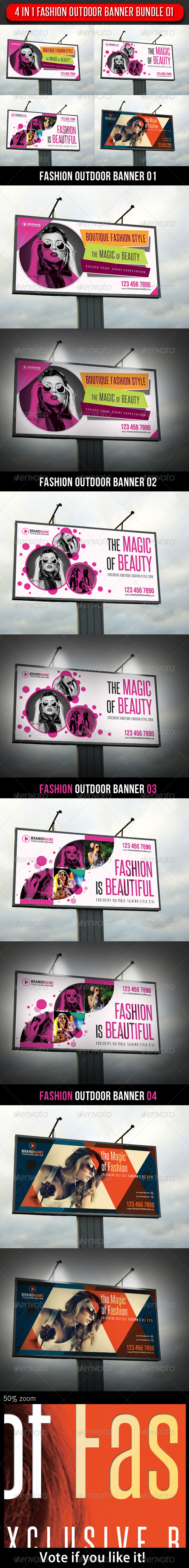 GraphicRiver 4 in 1 Fashion Outdoor Banner Bundle 01 5899239 GraphicRiver 4 in 1 Fashion Outdoor Banner Bundle 01 5899239