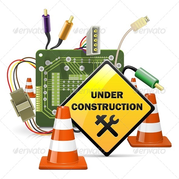 GraphicRiver Vector Under Construction Concept with Sign 5934793 GraphicRiver Vector Under Construction Concept with Sign 5934793