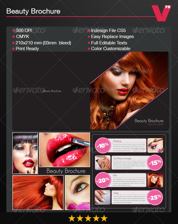GraphicRiver Beauty Brochure 5900304 GraphicRiver Beauty Brochure 5900304