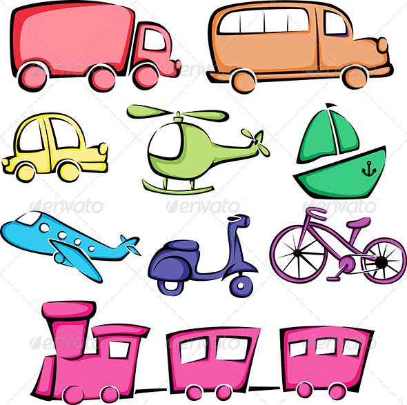GraphicRiver Transportation Vehicles Icons 5942339 GraphicRiver Transportation Vehicles Icons 5942339