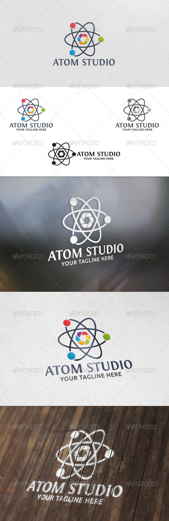 GraphicRiver Atom Studio Logo Template 5944649 GraphicRiver Atom Studio Logo Template 5944649