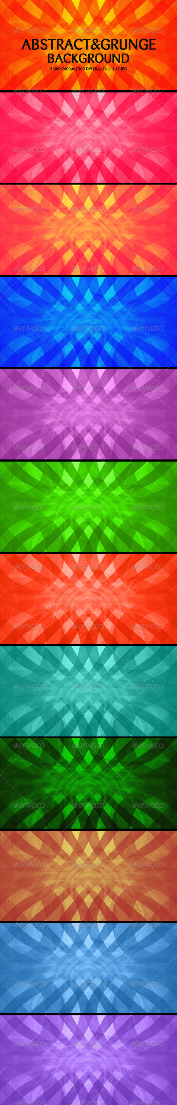 Abstract Grunge Background Set 10 - Abstract Backgrounds