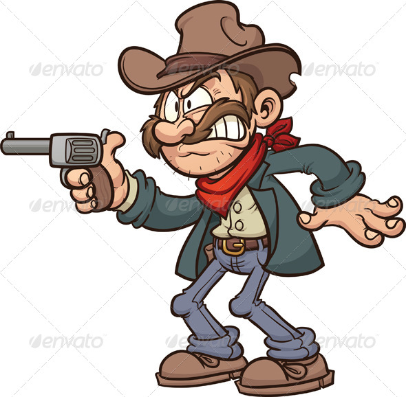 GraphicRiver Cartoon Cowboy 5951800 GraphicRiver Cartoon Cowboy 5951800