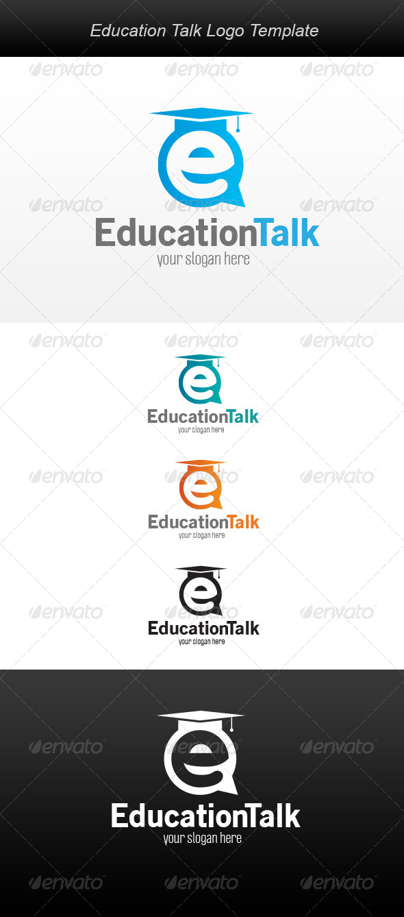 GraphicRiver Education Talk Logo 5952728 GraphicRiver Education Talk Logo 5952728