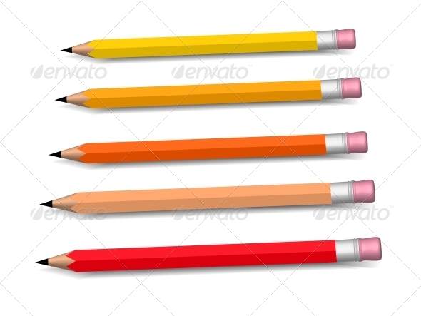 GraphicRiver Multicolored Pencils Growing Row 5956948 GraphicRiver Multicolored Pencils Growing Row 5956948