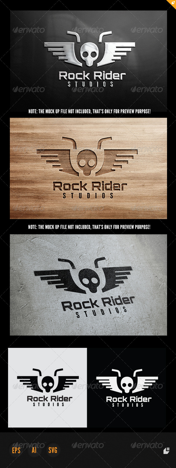 GraphicRiver Rock Rider Logo 5957376 GraphicRiver Rock Rider Logo 5957376