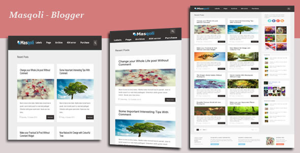 Masqoli - Responsive Blogger Template - Blogger Blogging