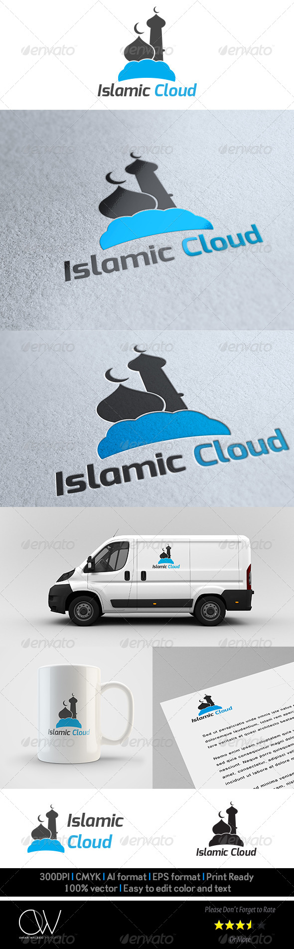 GraphicRiver Islamic Cloud Logo Template 5958192 GraphicRiver Islamic Cloud Logo Template 5958192