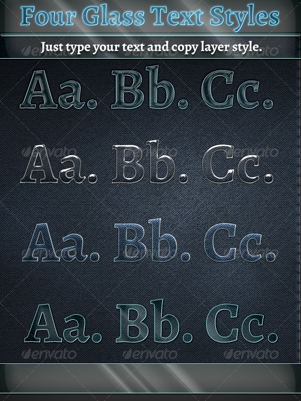 GraphicRiver Glass Text Styles 5960575 GraphicRiver Glass Text Styles 5960575