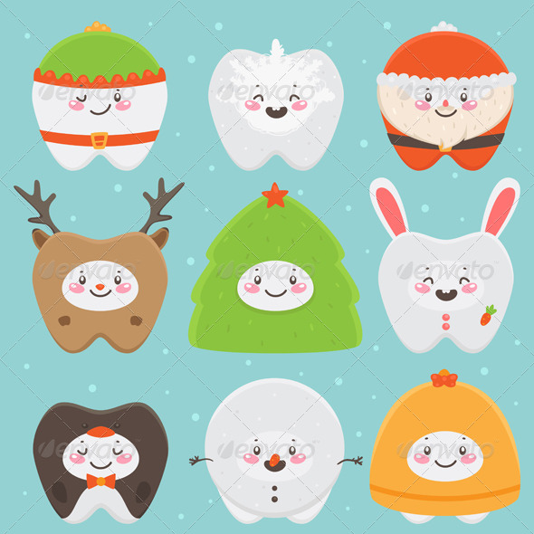 GraphicRiver Christmas Teeth 5964344 GraphicRiver Christmas Teeth 5964344
