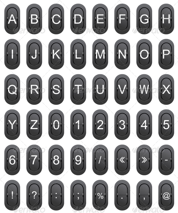 GraphicRiver Letter Numeric and Marks on Mechanical Scoreboard 5969676 GraphicRiver Letter Numeric and Marks on Mechanical Scoreboard 5969676
