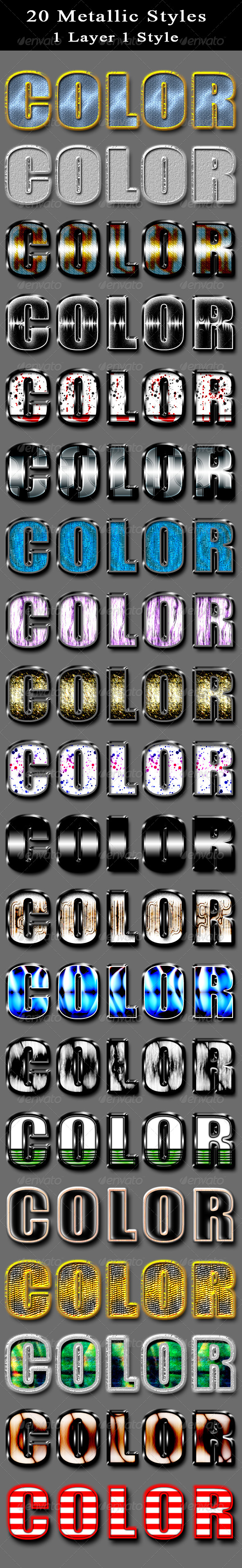 GraphicRiver 20 Metallic Styles 5970622 GraphicRiver 20 Metallic Styles 5970622
