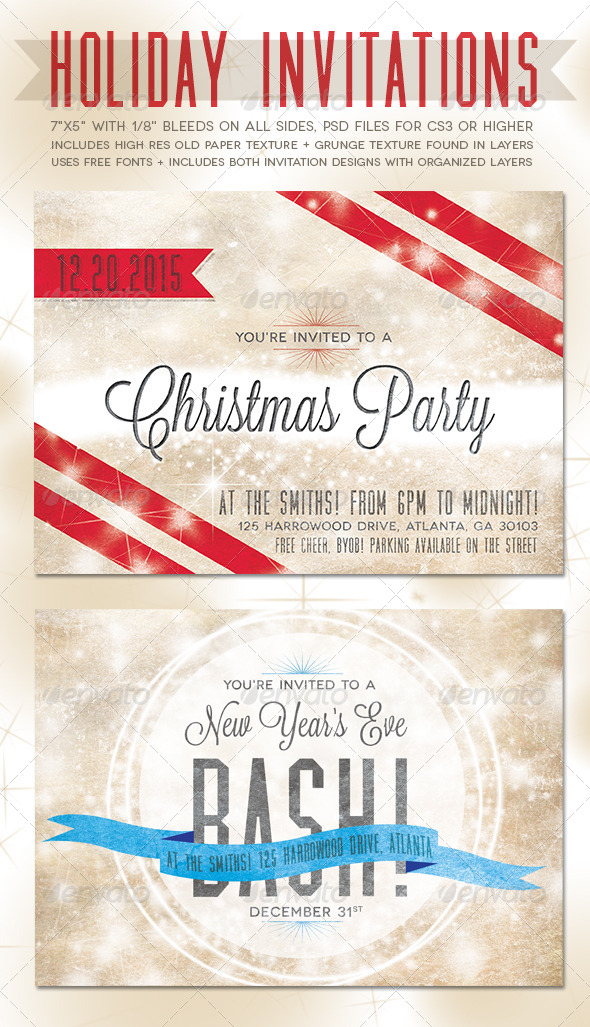Holiday Invitations - Holiday Greeting Cards