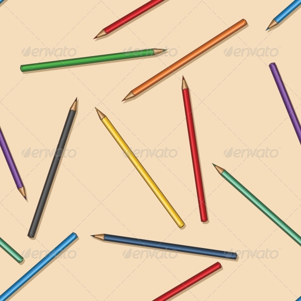 GraphicRiver Vector Seamless Pattern of Colored Pencils 5974659 GraphicRiver Vector Seamless Pattern of Colored Pencils 5974659