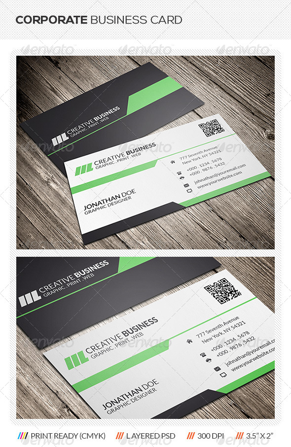 Creative Corporate Business Card (Creative)