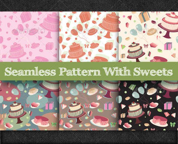 GraphicRiver Seamless Pattern with Sweets 5979436 GraphicRiver Seamless Pattern with Sweets 5979436