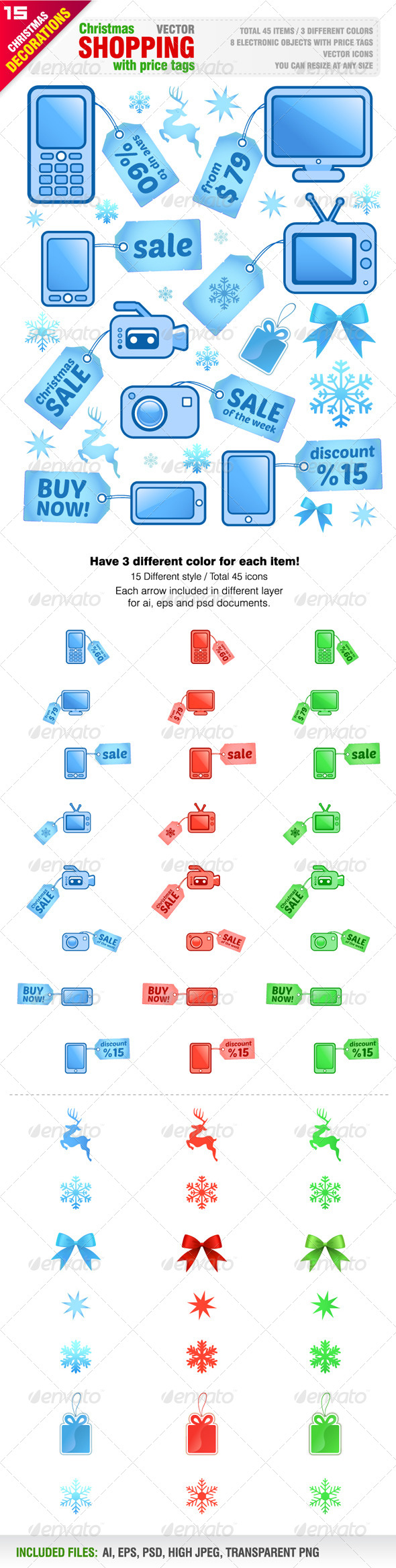 GraphicRiver Christmas Shopping with Tags 5973022 GraphicRiver Christmas Shopping with Tags 5973022