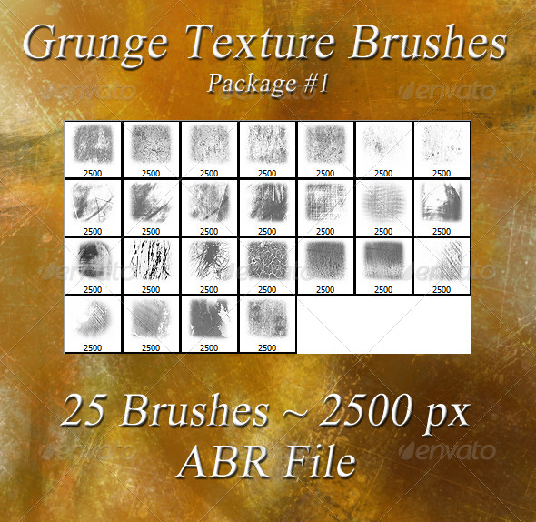 GraphicRiver Grunge Texture Brushes Pkg #1 5981395 GraphicRiver Grunge Texture Brushes Pkg #1 5981395