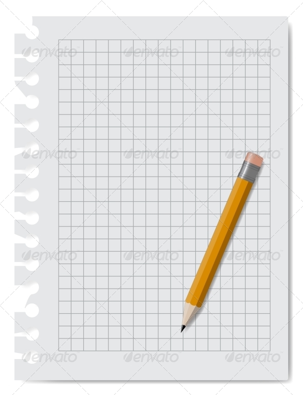 GraphicRiver Note Book Paper with Pencil 5983405 GraphicRiver Note Book Paper with Pencil 5983405